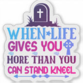 Powerful Bible Verse Sticker (Devant)