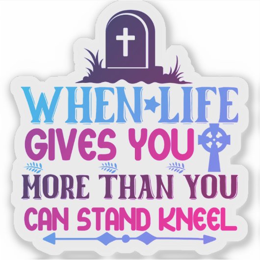 Powerful Bible Verse Sticker (Devant)