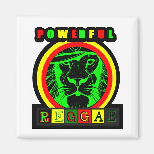Powerful Reggae Magneet (Voorkant)