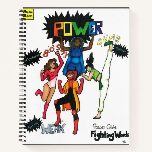 PowerGirls_Fighting Words Notitieboek (Voorkant)