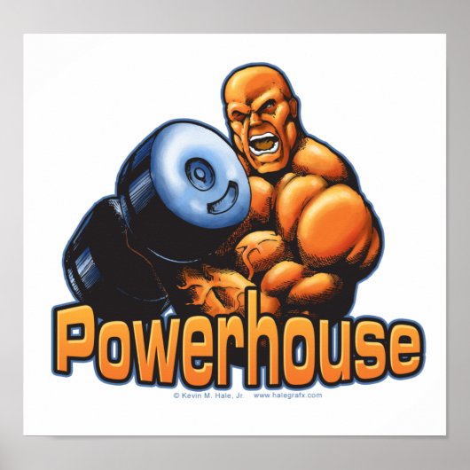 Powerhouse Curl Poster (Voorkant)