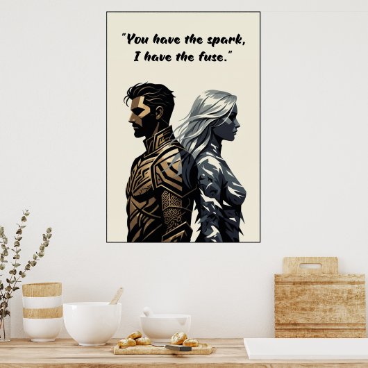 Powerless Book Quote Poster (Cuisine)