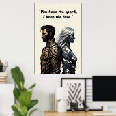 Powerless Book Quote Poster (Bureau à domicile)