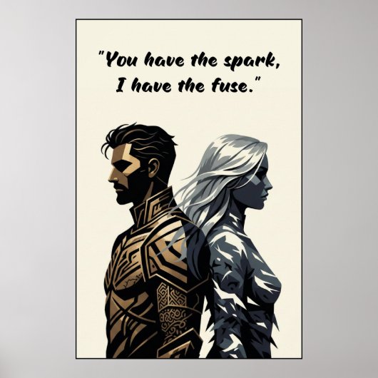 Powerless Book Quote Poster (Devant)