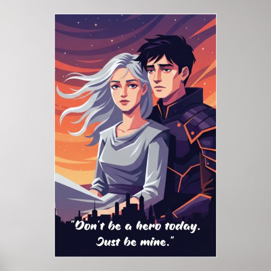 Powerless Book Quote Poster (Voorkant)