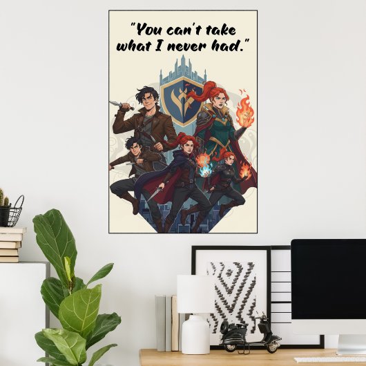 Powerless Book Quote Poster (Bureau à domicile)