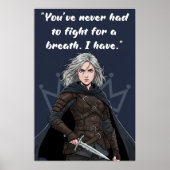 Powerless Book Quote Poster (Devant)