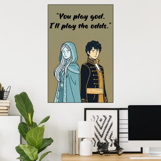 Powerless Book Quote Poster  (Bureau à domicile)