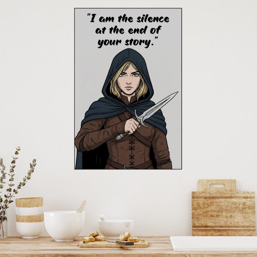 Powerless Book Quote Poster (Cuisine)