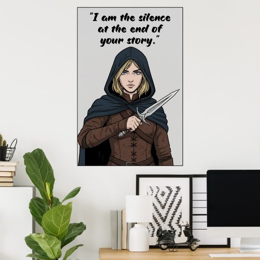 Powerless Book Quote Poster (Bureau à domicile)