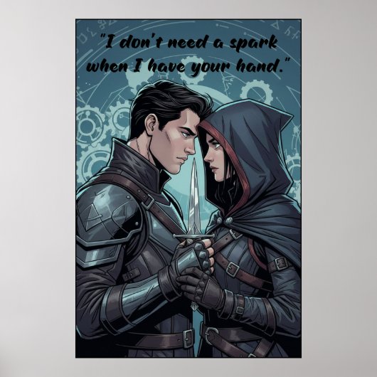 Powerless Book Quote Poster (Devant)