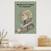 Powerless Book Quote Poster (Cuisine)