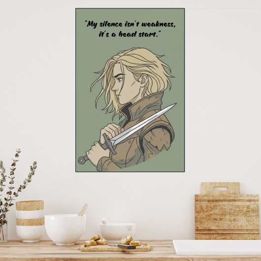 Powerless Book Quote Poster (Cuisine)