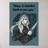 Powerless Book Quote Poster (Devant)