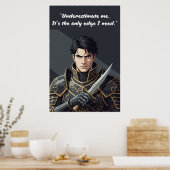 Powerless Book Quote Poster (Keuken)