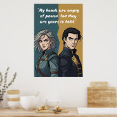 Powerless Book Quote Poster (Keuken)