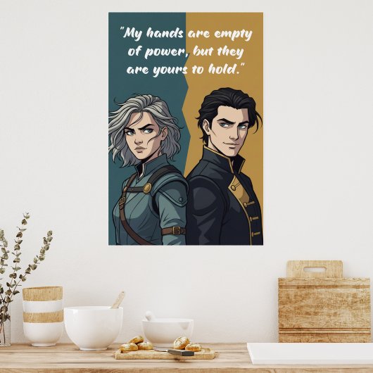 Powerless Book Quote Poster (Cuisine)