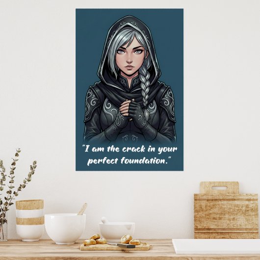 Powerless Book Quote Poster (Cuisine)