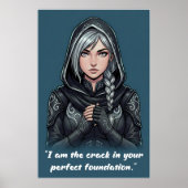 Powerless Book Quote Poster (Devant)