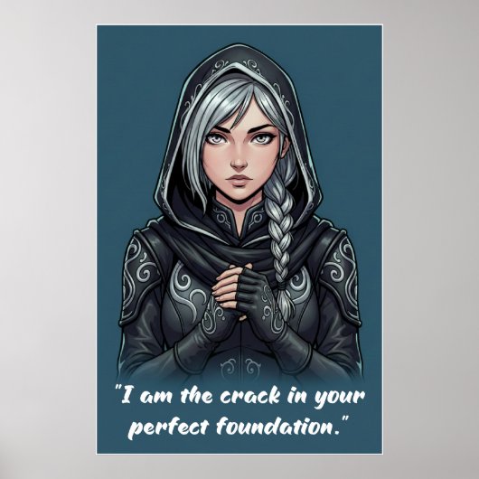 Powerless Book Quote Poster (Devant)