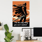 Powerless Book Quote Poster – You Can’t Control Me (Bureau à domicile)