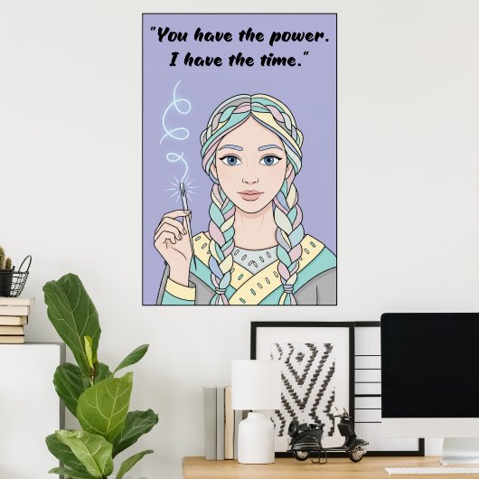 Powerless Quote Poster  (Bureau à domicile)