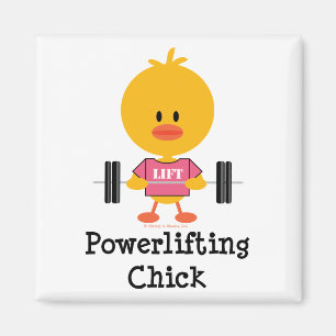 Powerlift Chick Magnet Magneet