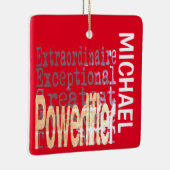 Powerlifter Extraordinaire CUSTOM Keramisch Ornament (Rechts)