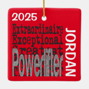 Powerlifter Extraordinaire Keramisch Ornament