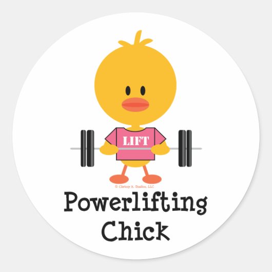 Powerlifting Chick Stickers (Voorkant)