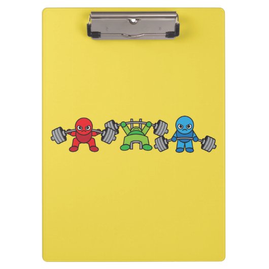 Powerlifting Kawaii - Squat, Bench Press, Deadlift Klembord (Voorkant)