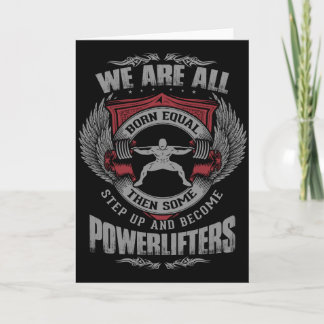 Powerlifting - STEP UP - Gym Workout Motivatie Kaart