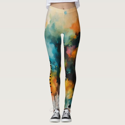 "PowerMoves Pro: Vrouwen Workout Strak" Leggings (Voorkant)