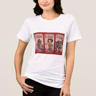 PowerOf3Brand Triple Vision Red Panel Graphic Tee Tri-Blend Shirt