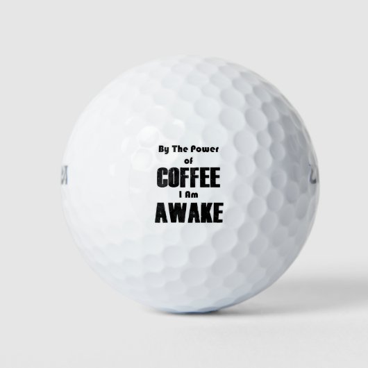 PowerofCOFFEE Golfballen (Voorkant)