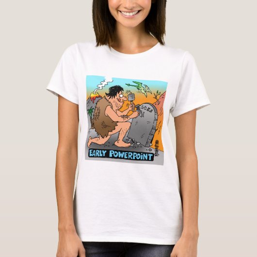 PowerPoint Cartoon-software T-shirt (Voorkant)