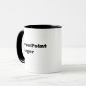 PowerPoint Ranger, Coworker Grappig Quote Mok (Voorkant links)