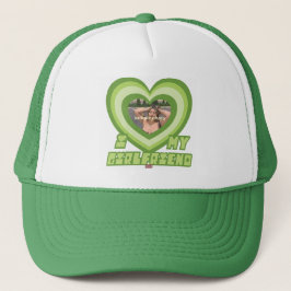 PowerPuff Dingus Green Heart - VRIENDIN Trucker Pet