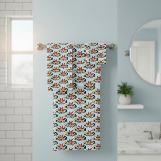 powerpuff girls Bath Towel Set Bad Handdoek