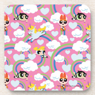 Powerpuff Girls & Donny Rainbow Pattern Bier Onderzetter