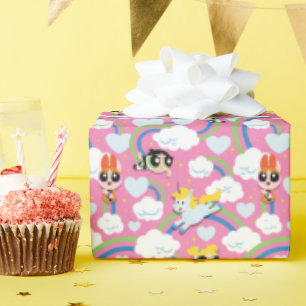 Powerpuff Girls & Donny Rainbow Pattern Cadeaupapier