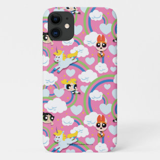 Powerpuff Girls & Donny Rainbow Pattern iPhone 11 Hoesje