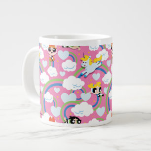Powerpuff Girls & Donny Rainbow Pattern Extra Grote Beker