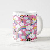 Powerpuff Girls & Donny Rainbow Pattern Extra Grote Beker (Voorkant rechts)