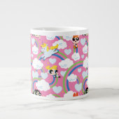 Powerpuff Girls & Donny Rainbow Pattern Extra Grote Beker (Voorkant)