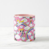 Powerpuff Girls & Donny Rainbow Pattern Mok (Midden)