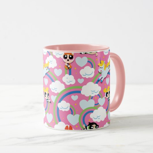 Powerpuff Girls & Donny Rainbow Pattern Mok (Voorkant rechts)