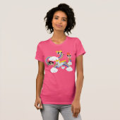 Powerpuff Girls & Donny Rainbow Pattern T-shirt (Voorkant volledig)