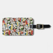 Powerpuff Girls Face Pattern Bagagelabel (Voorkant horizontaal)