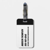 Powerpuff Girls Face Pattern Bagagelabel (Achterkant verticaal)